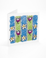 PFL 745 postal flores com riscas-mont